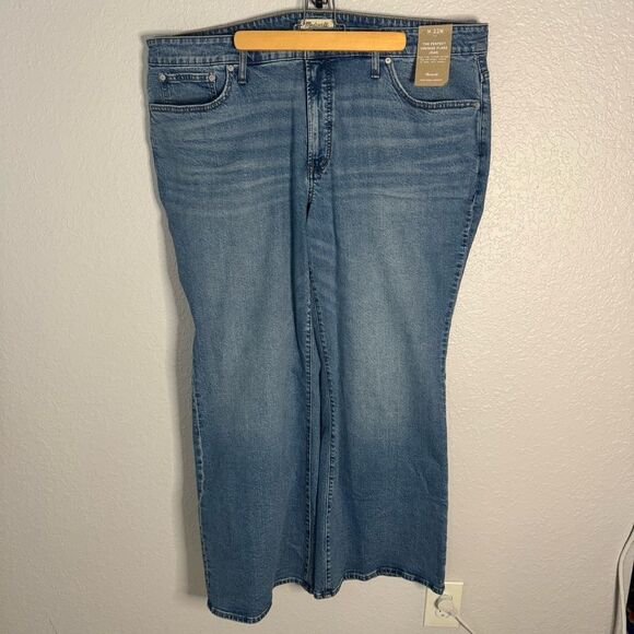 NWT Madewell Perfect Vintage Flare Jean Size 22W Medium Wash Stretch High Rise - Picture 1 of 12